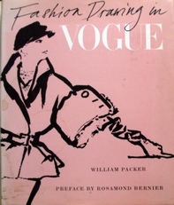 Fashion drawing in Vogue.