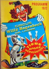 Programmheft Circus Willy Hagenbeck 1972 
