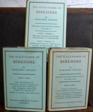  The Place-Names of Berkshire. Part One, Two and Three. 